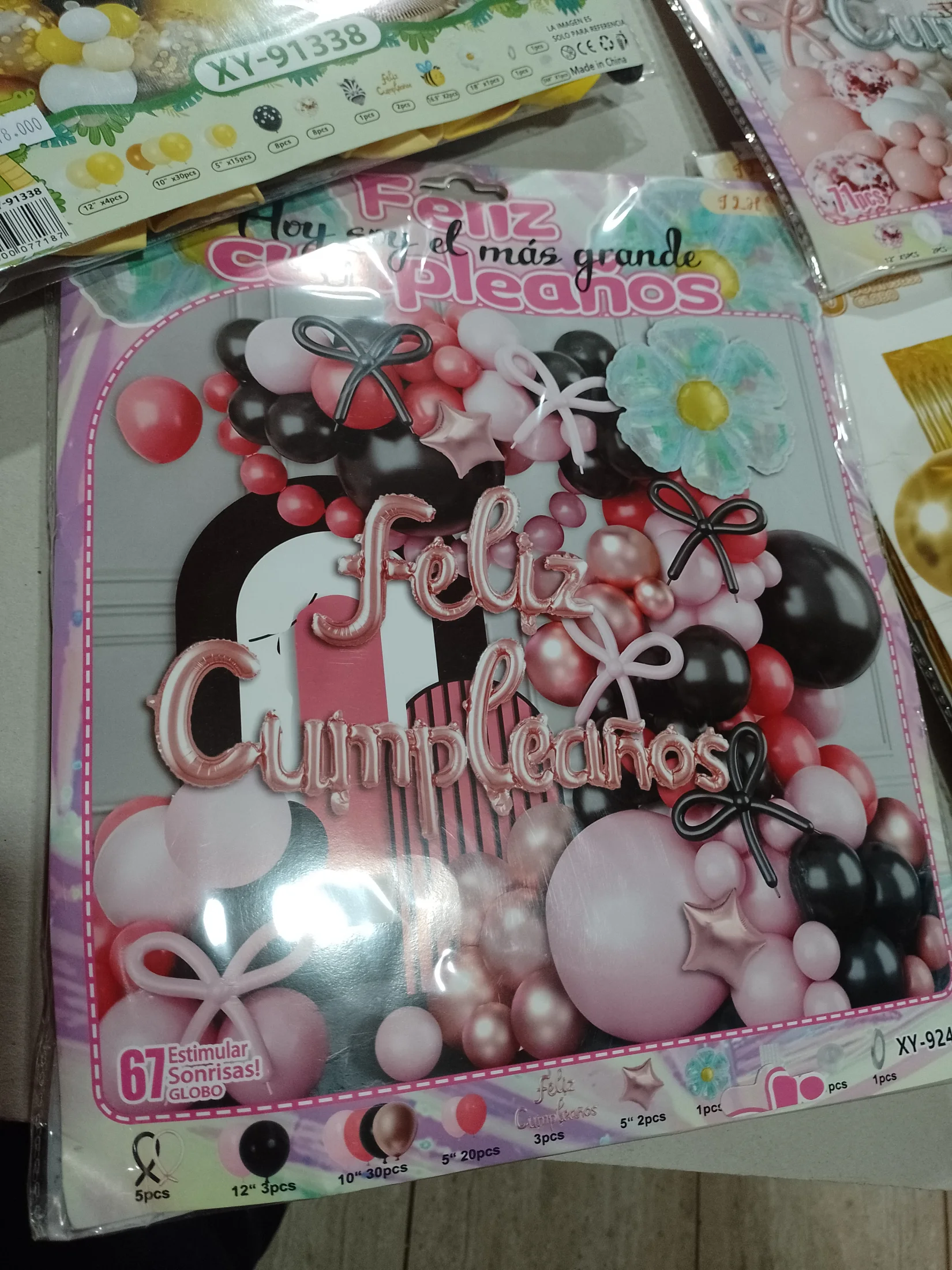 Set  completo   de  globos  varios diseños