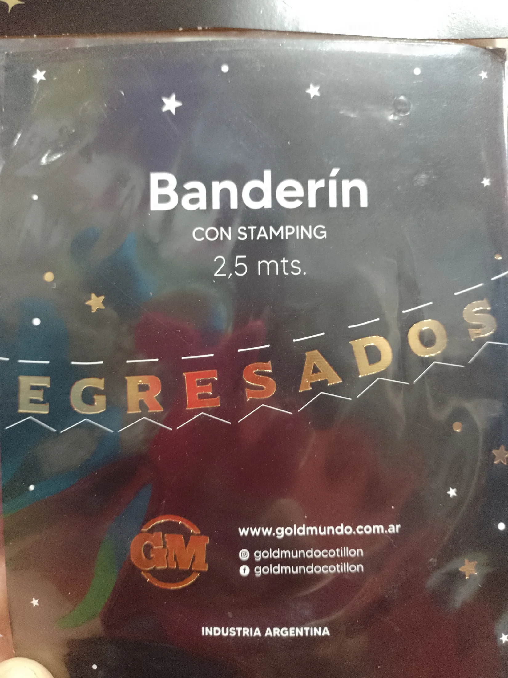 Cartel  banderin egresados