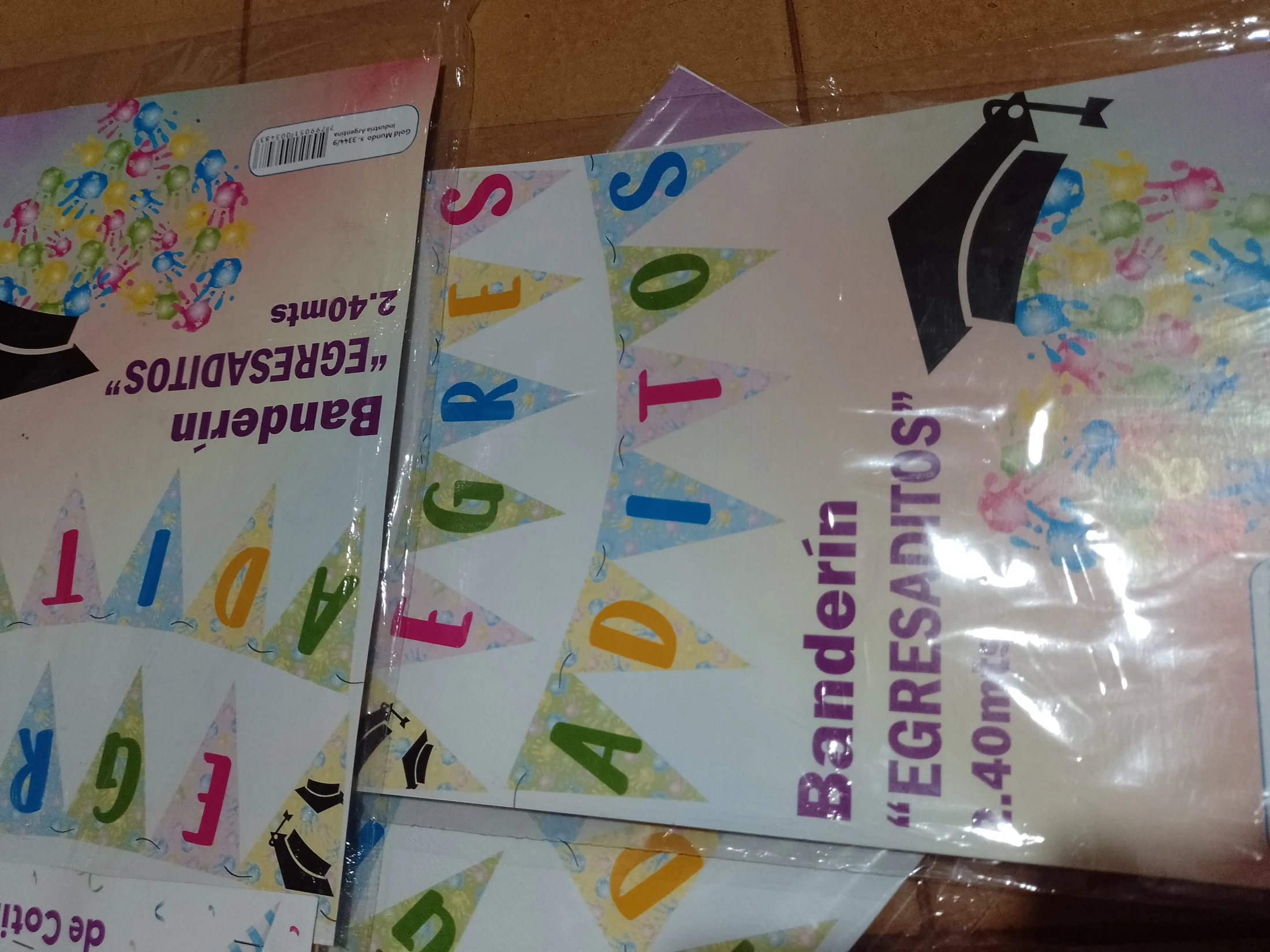 Cartel banderin egresaditos